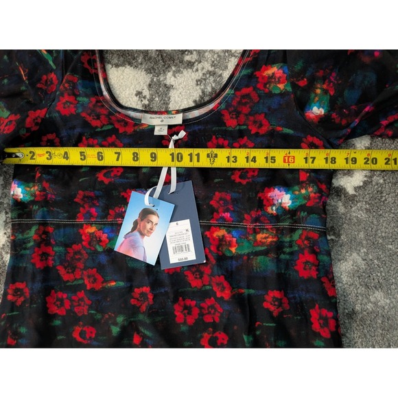 Women's Floral Print 3/4 Sleeve Dress‎  Rachel Comey 6 W/Pockets - Picture 8 of 9